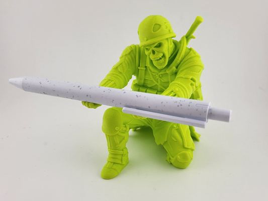 Zombie Soldier Pen Holder Cutter Stand Organizer