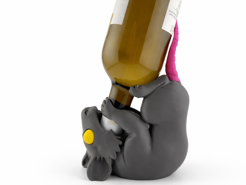 Rat Wine Bottle Holder – Cute Monster Bar Stand